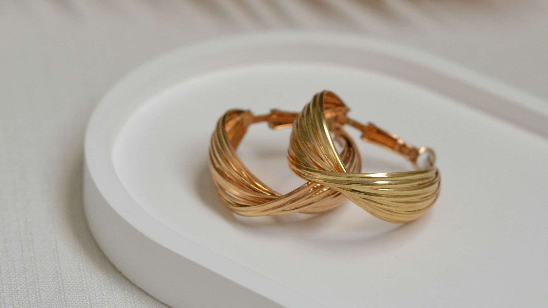 A couple of rings sitting on top of a table