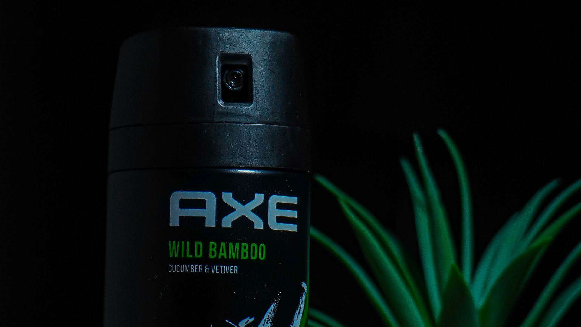 a close up of a can of deodorant on a table