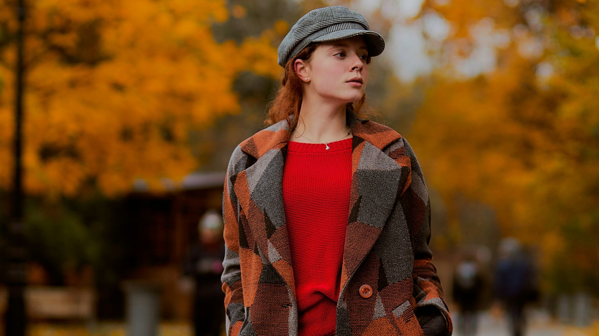woman standing in park
