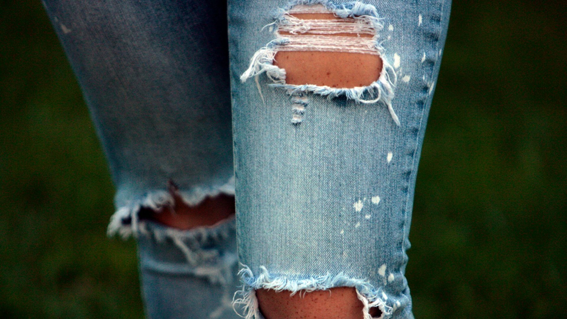 a close-up of a person's legs