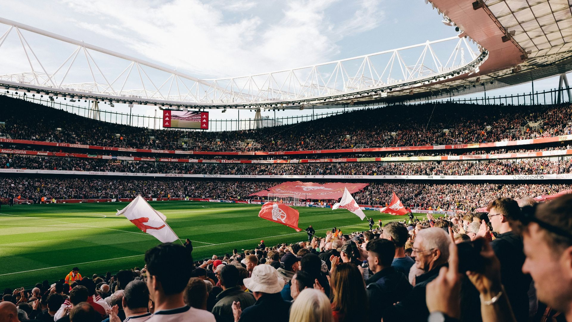 a crowd of people in a stadium