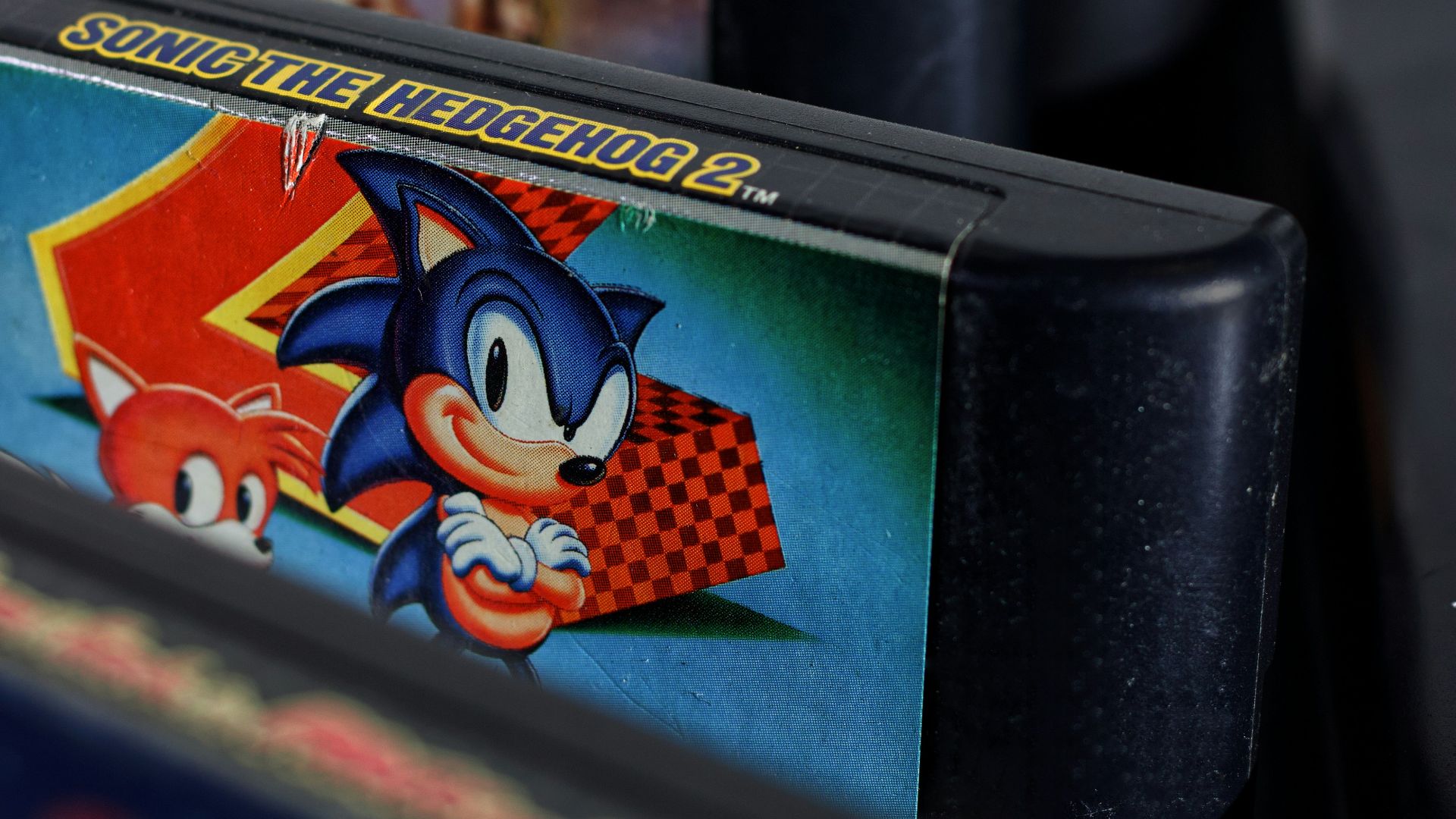 blue and black labeled box