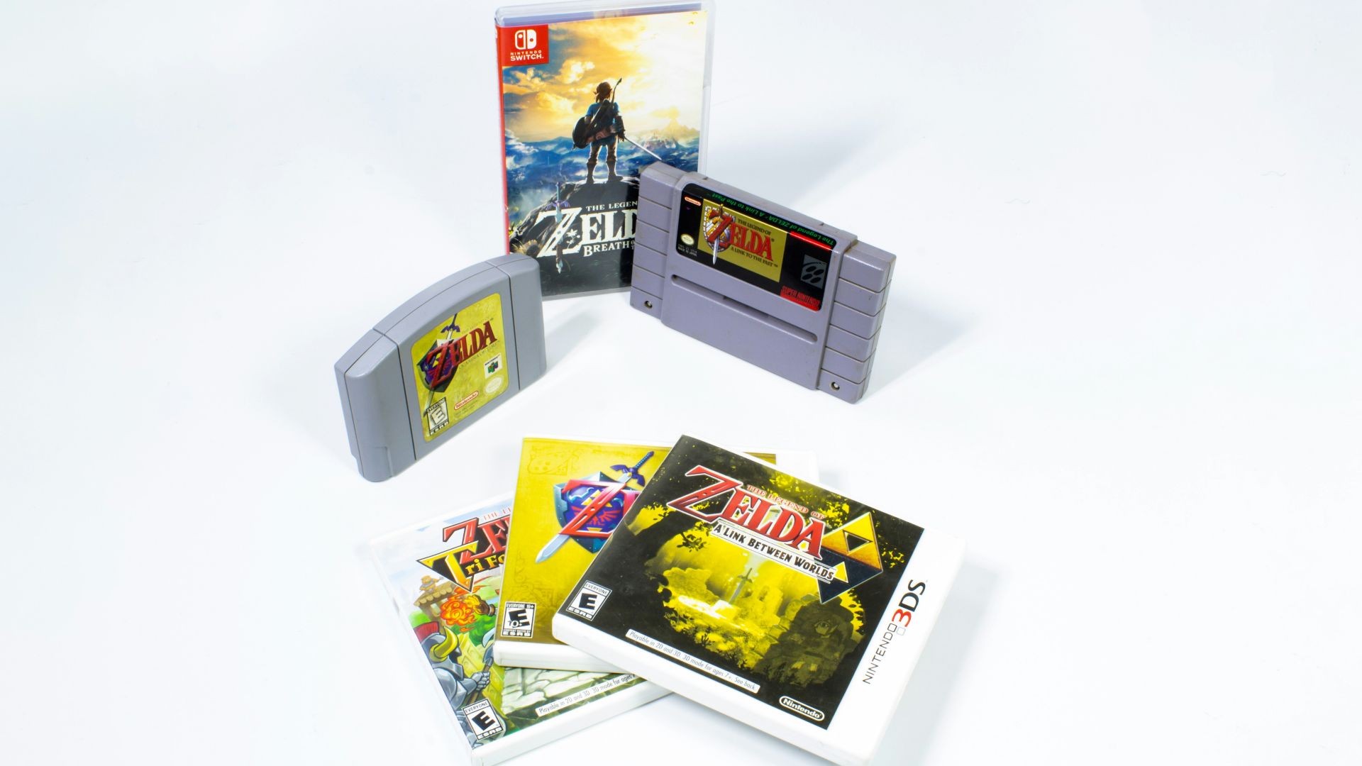 a nintendo game system with several games on it