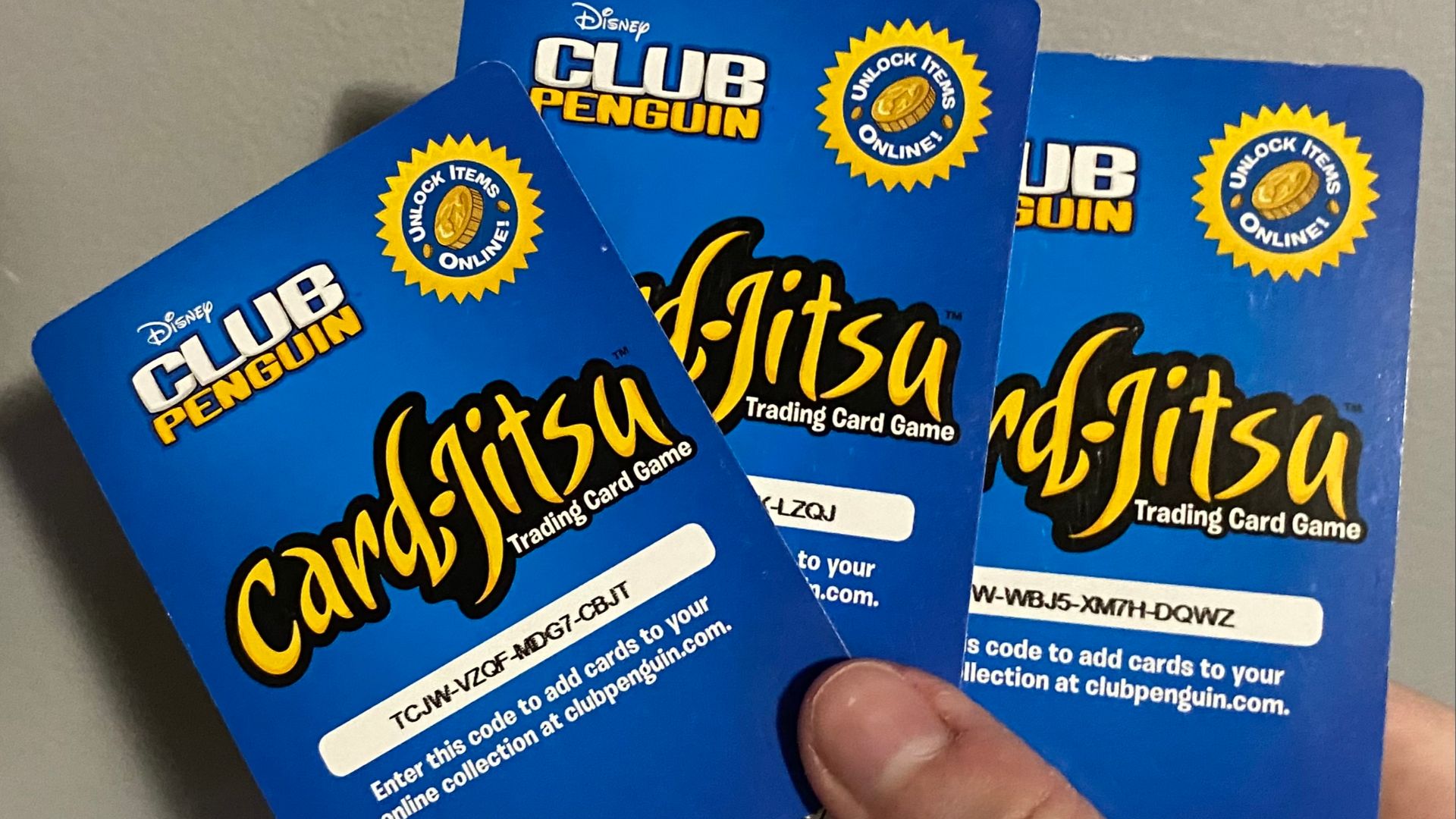 File:Club Penguin CCG redeem code cards.jpg