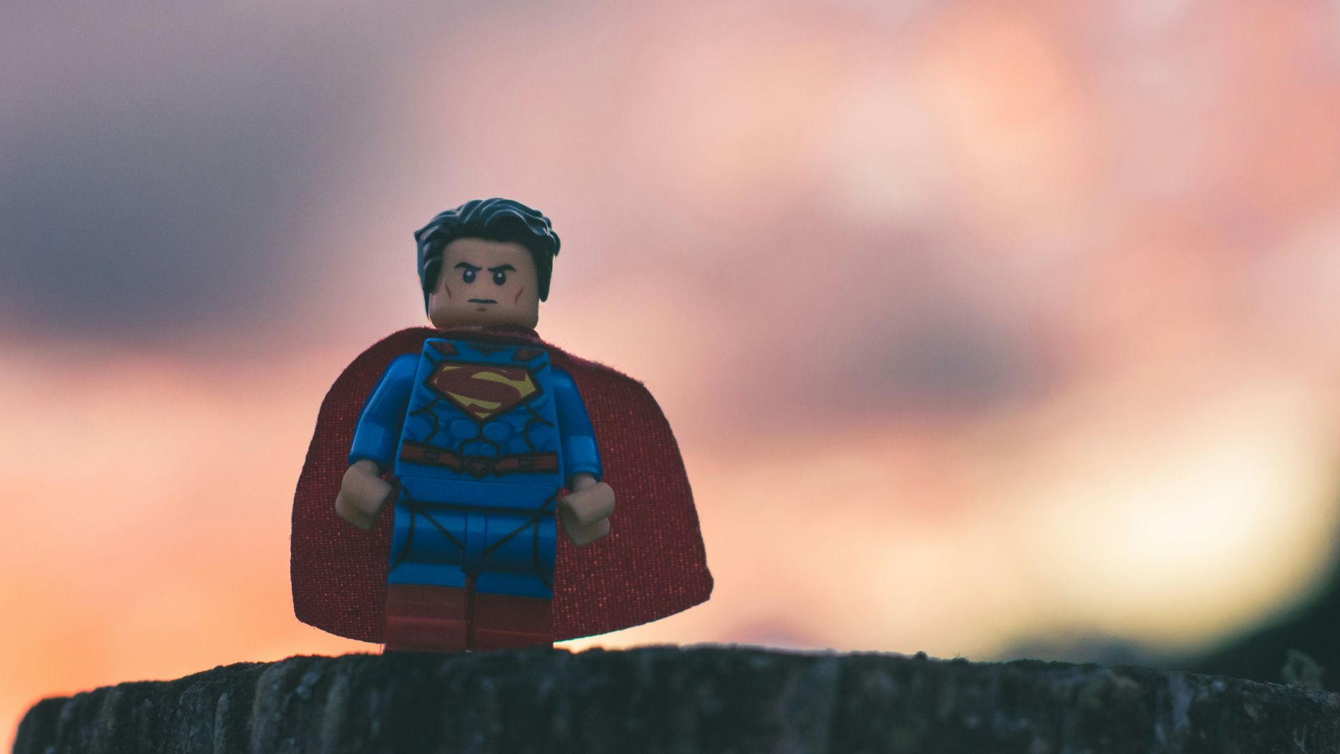 Funko Superman in shallow focus