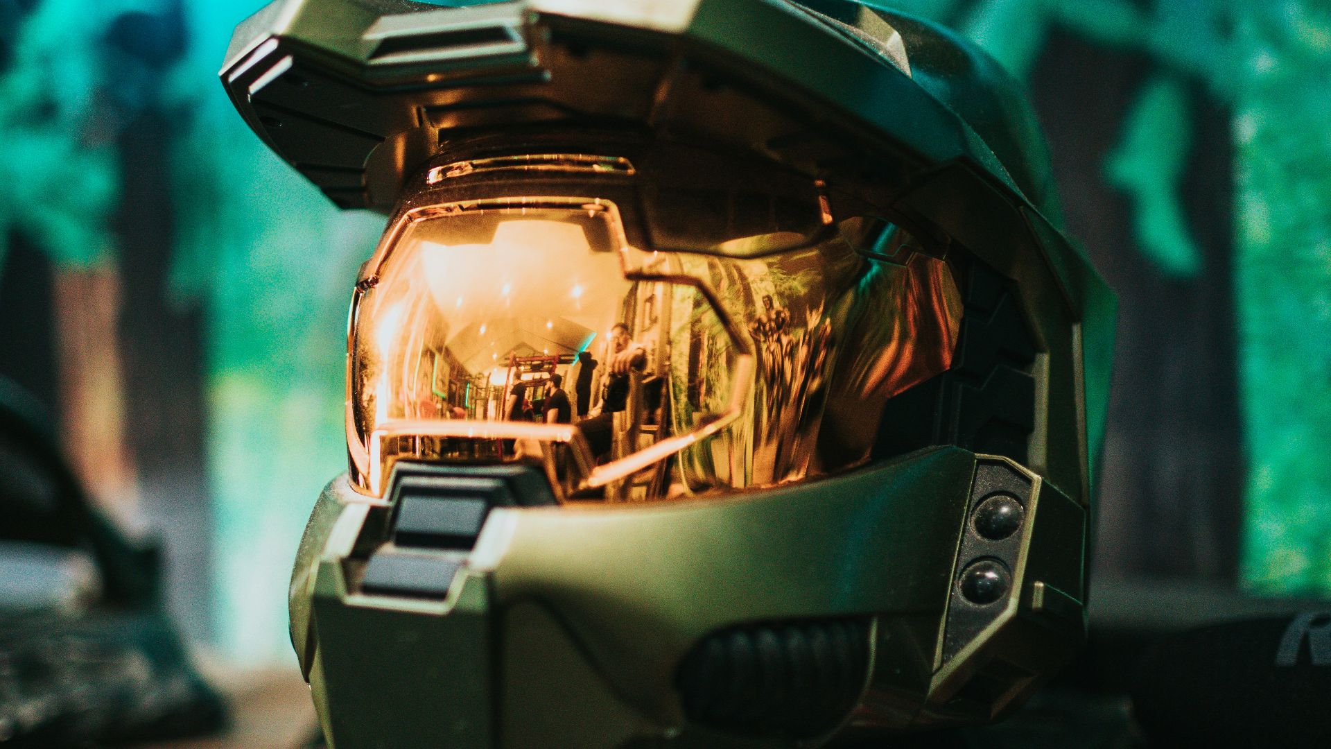 black and gray helmet on black and white textile