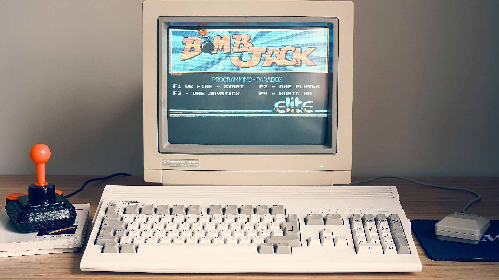 a computer on a desk