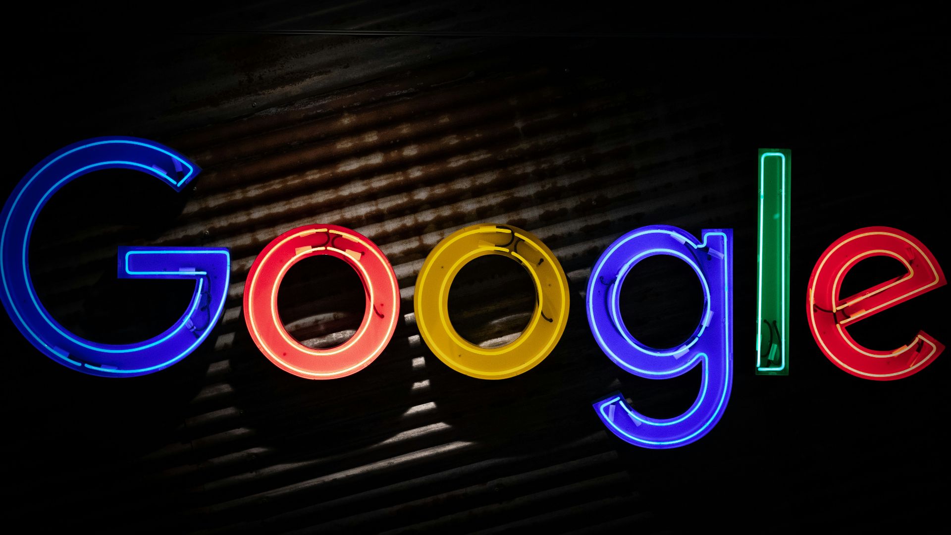 Google logo neon light signage