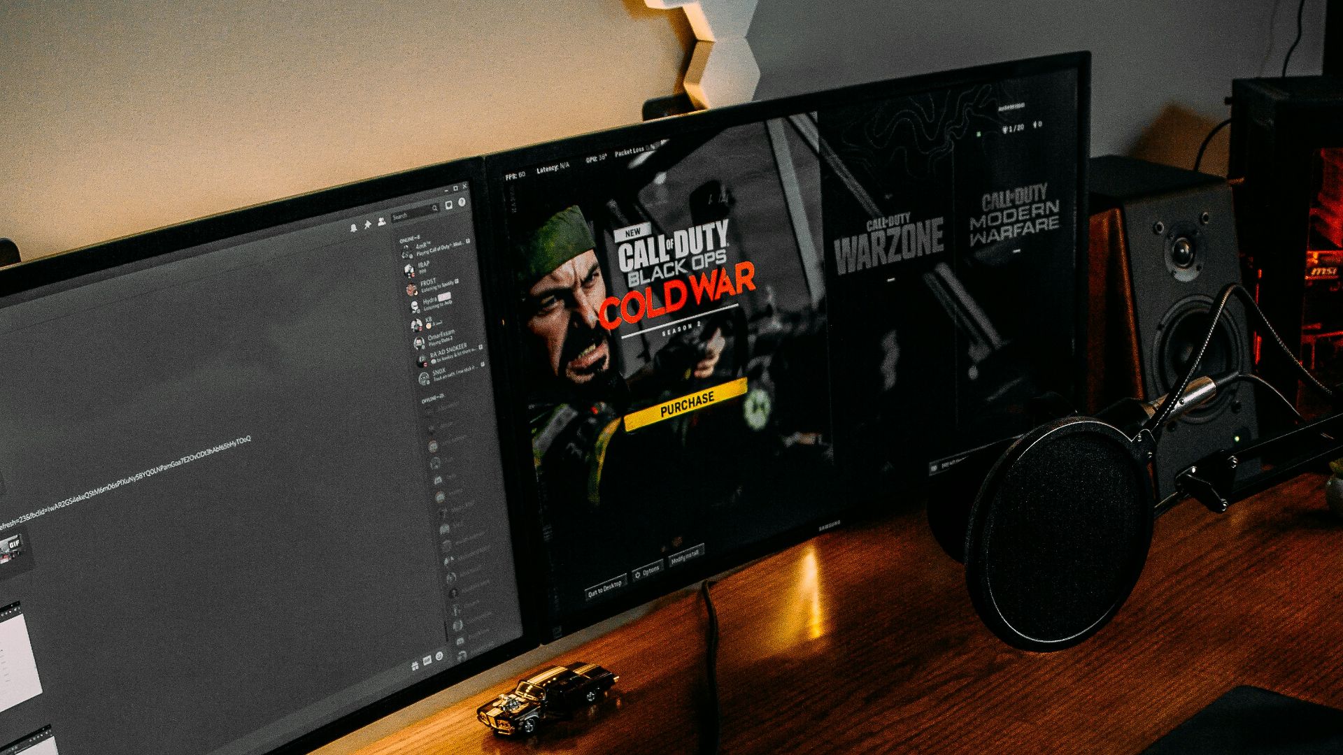 black flat screen computer monitor turned on beside black computer keyboard