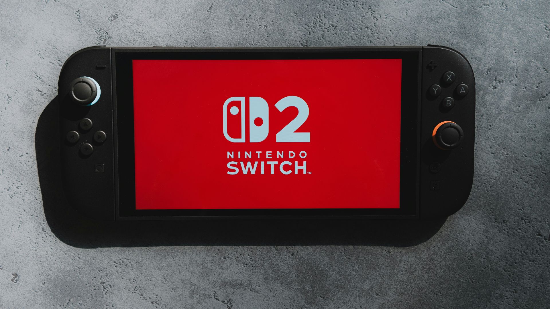 The nintendo switch 2 with a red screen.