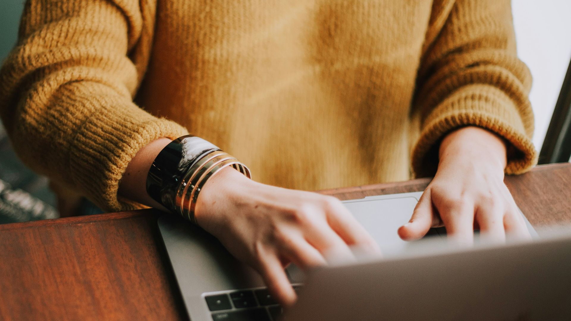 person using laptop computer