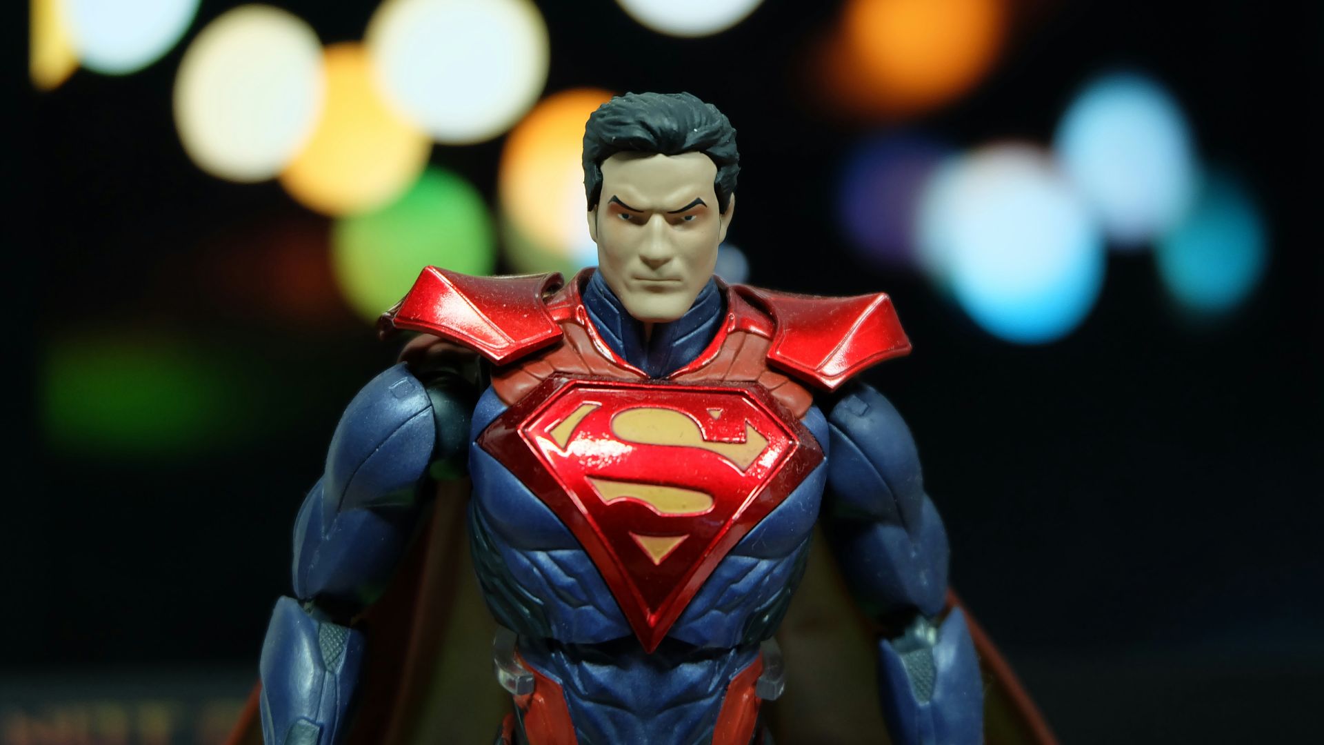 a close up of a superman action figure