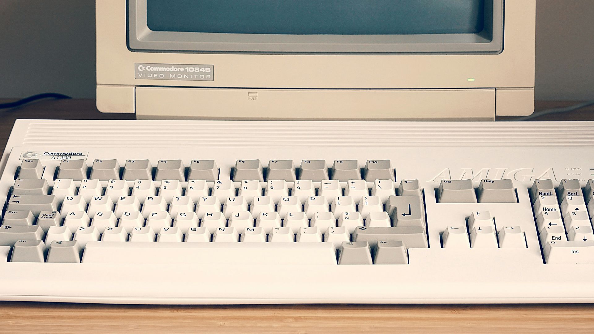 a computer on a desk