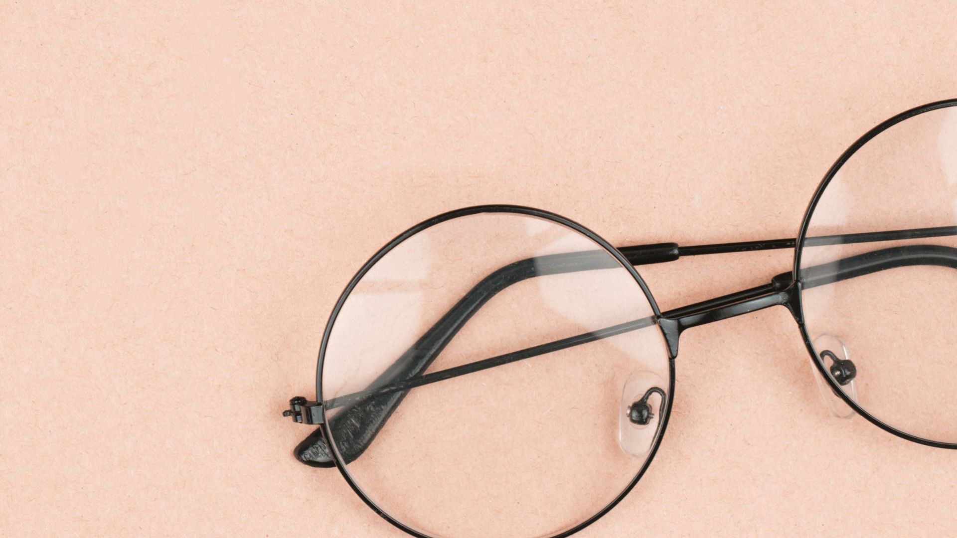 eyeglasses with black frames