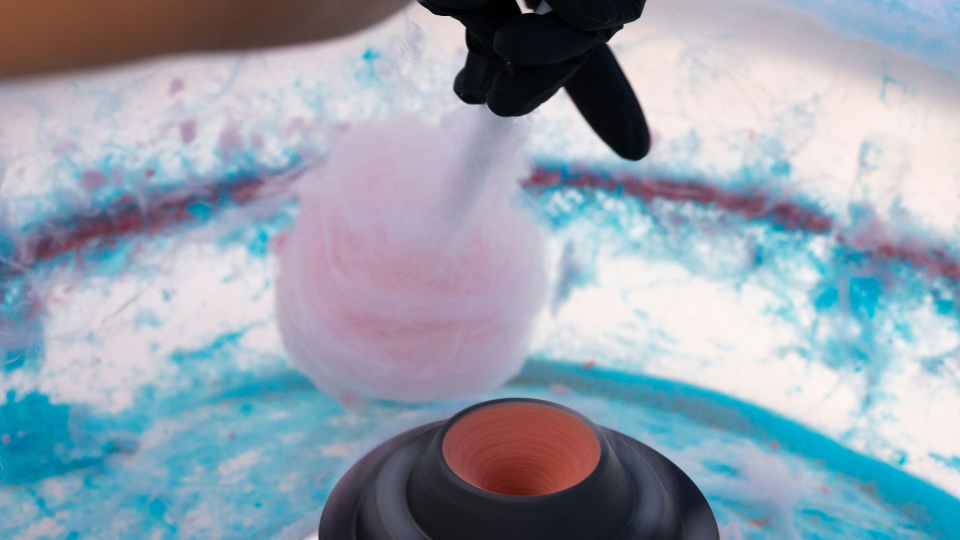 white and blue plastic toy