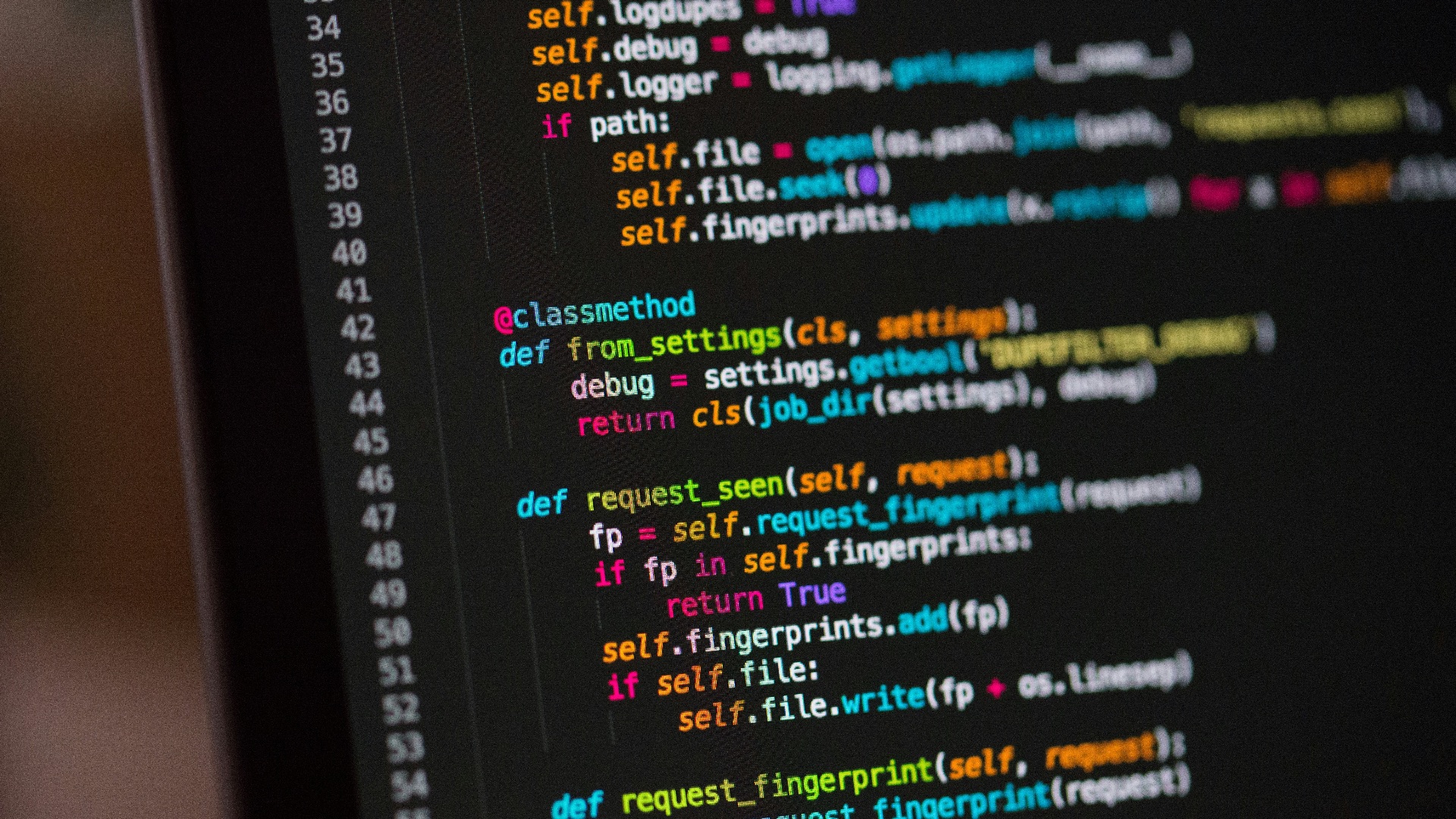 a computer screen with a bunch of code on it