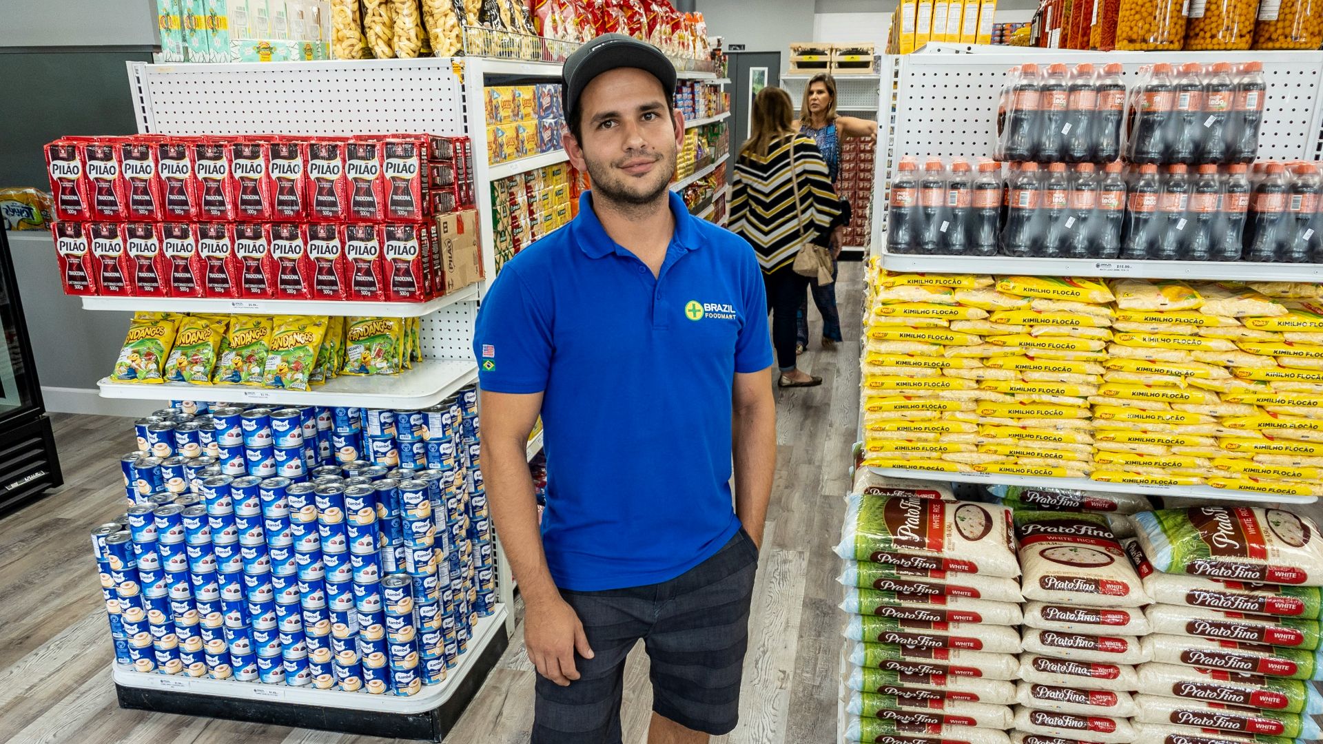 men's blue polo shirt