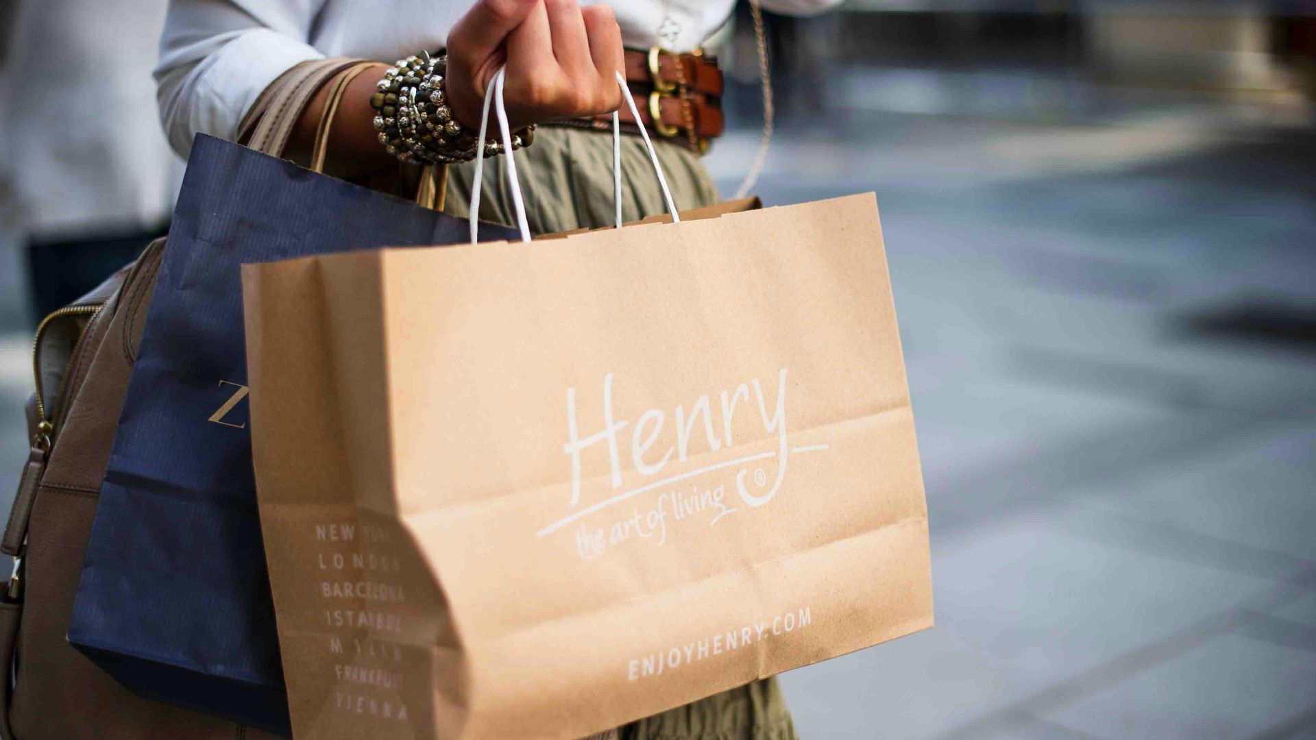 brown Henry paper bag