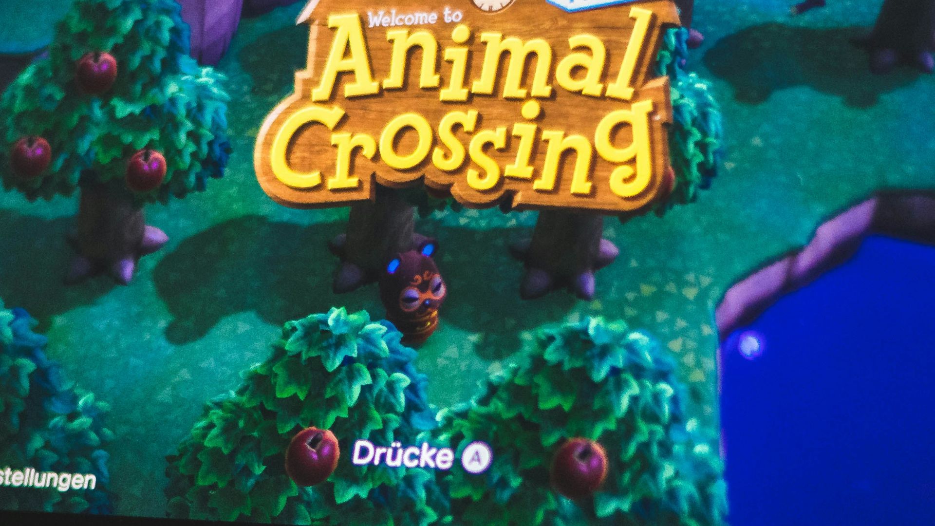 blue nintendo switch game console