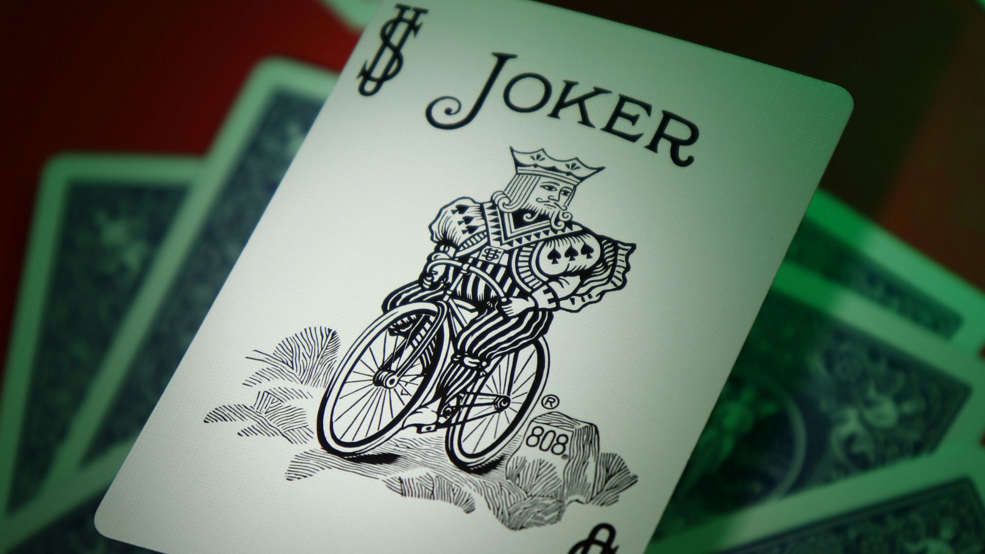 joker playing card on playing cards