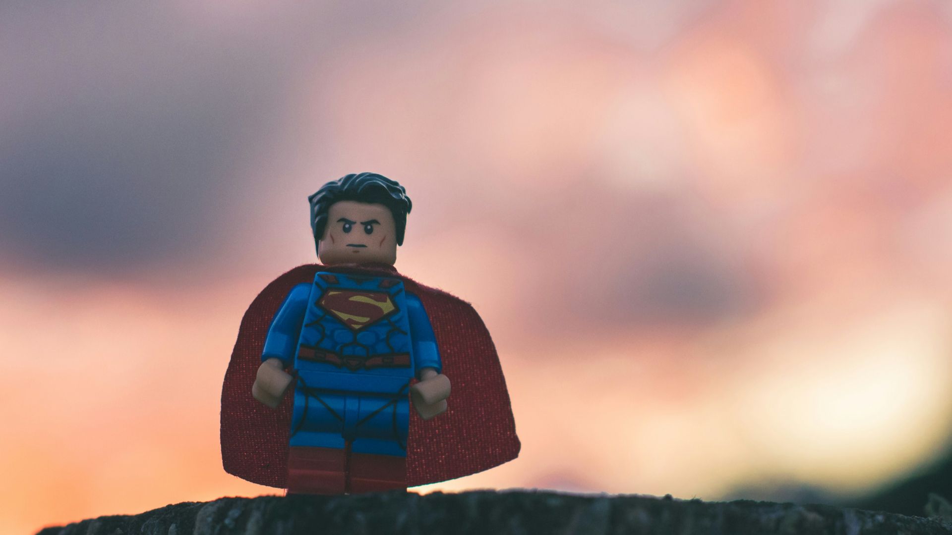 Funko Superman in shallow focus