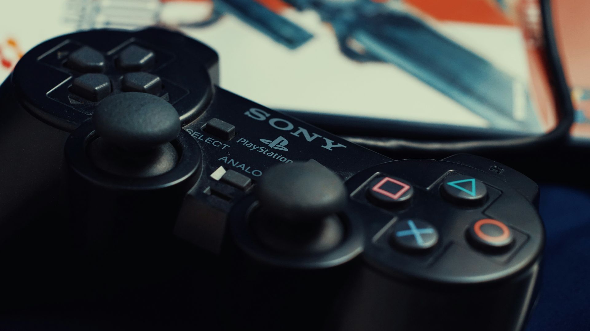 a close up of a video game controller