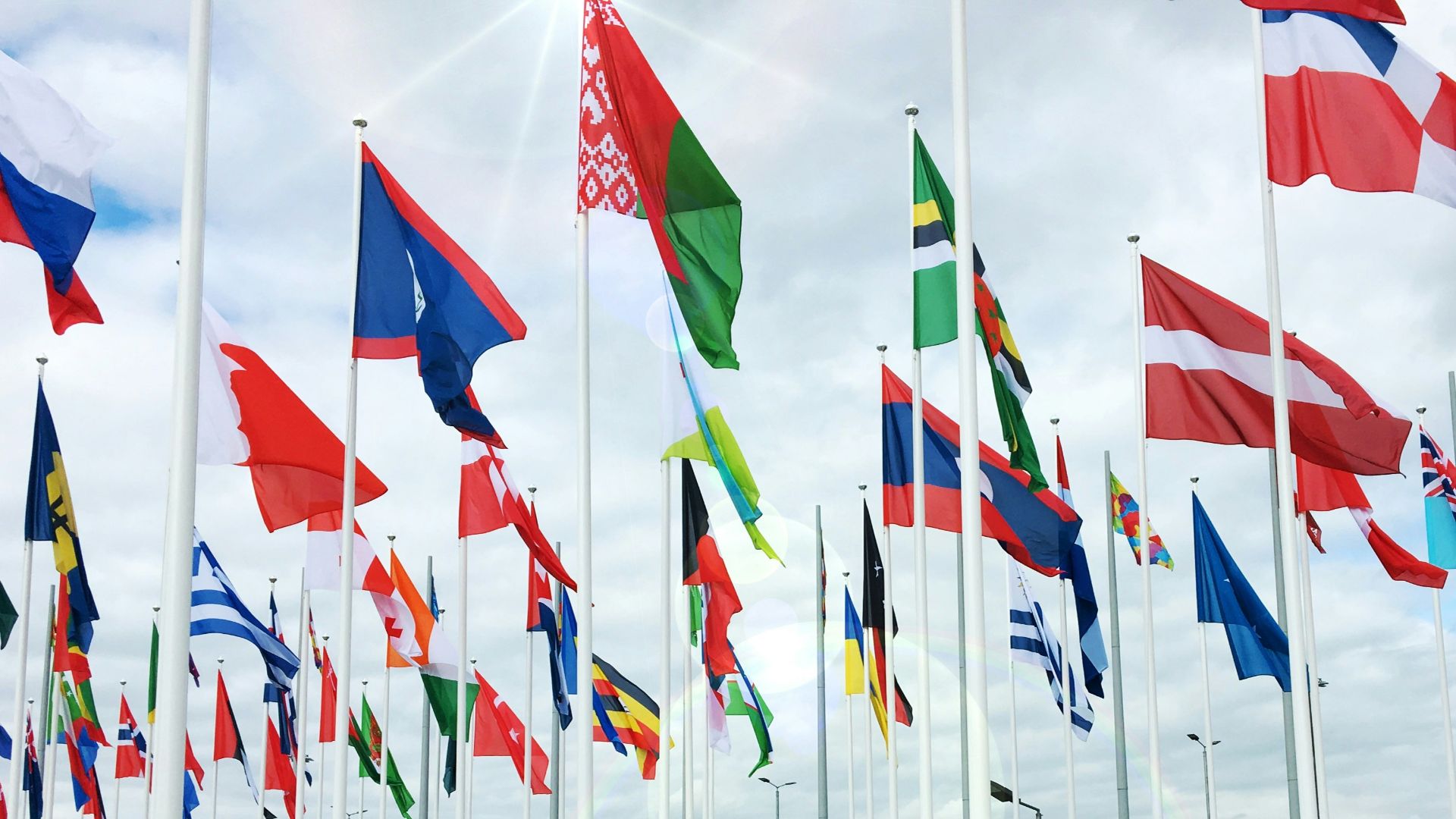 red yellow and green flags