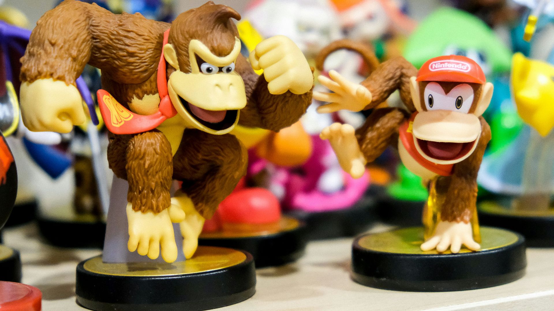 Donkey Kong vinyl figure on table