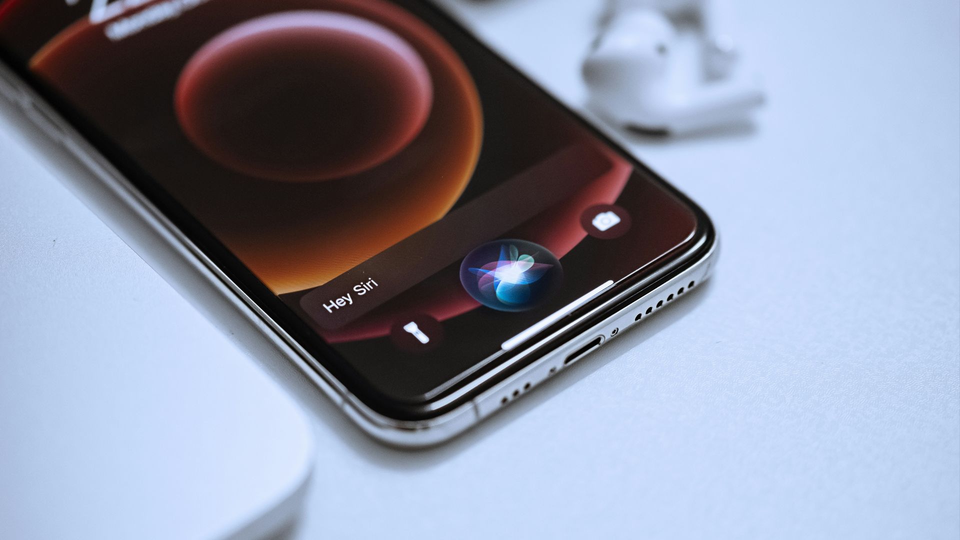 black android smartphone on white table