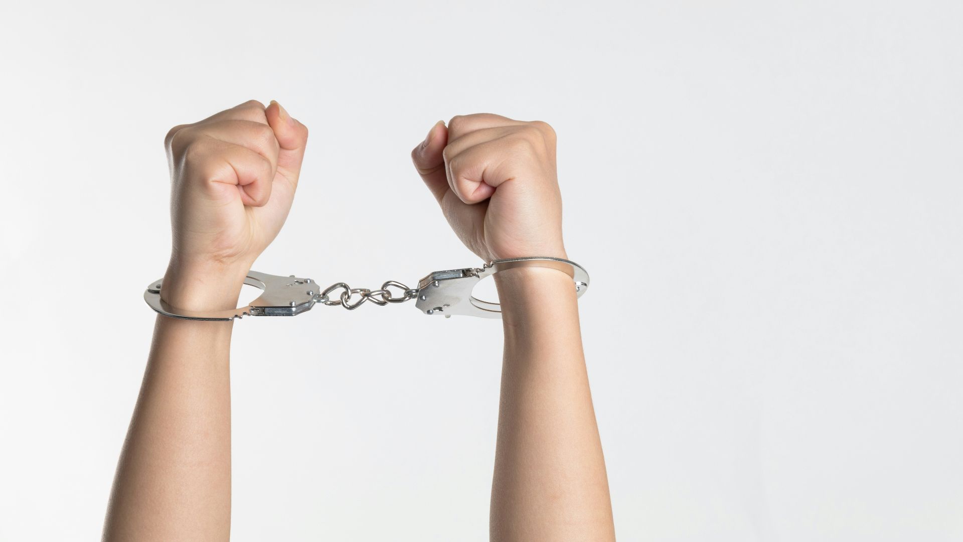 person showing handcuff