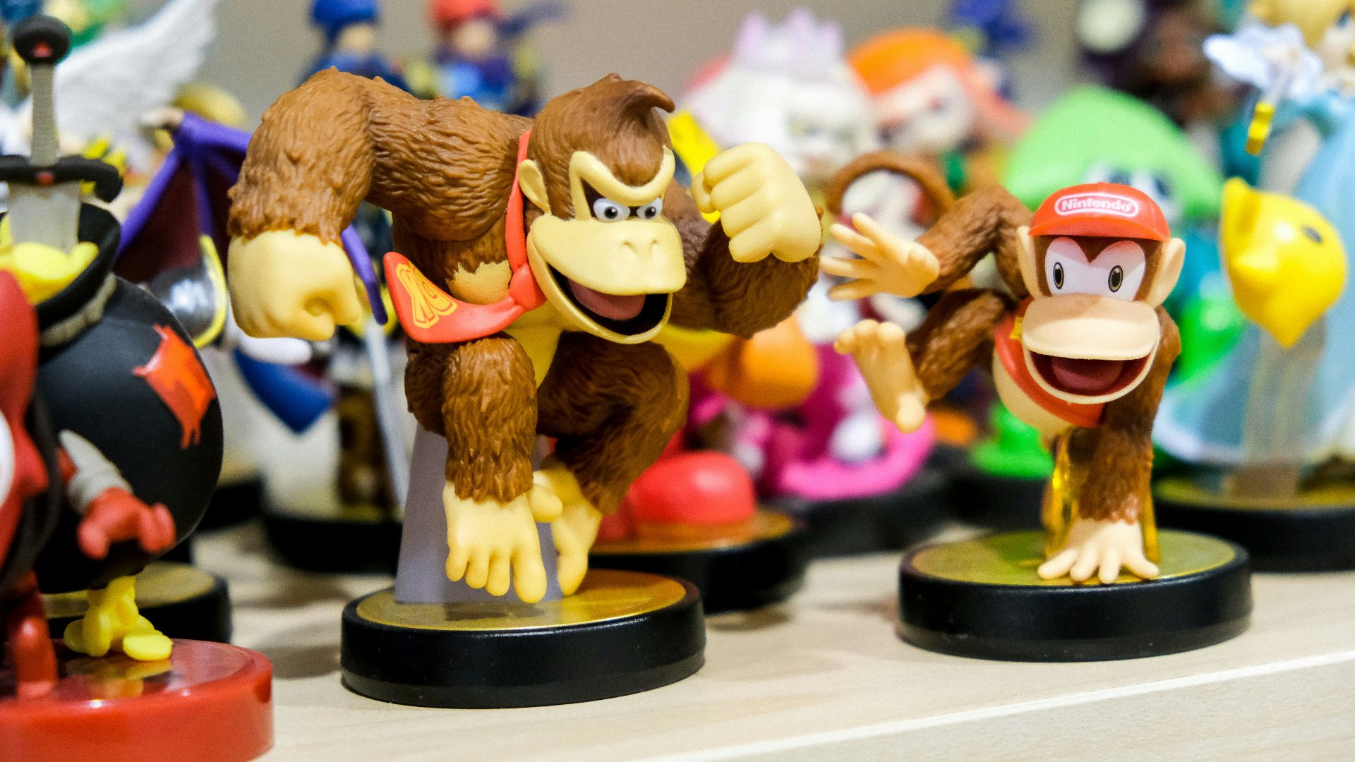 Donkey Kong vinyl figure on table
