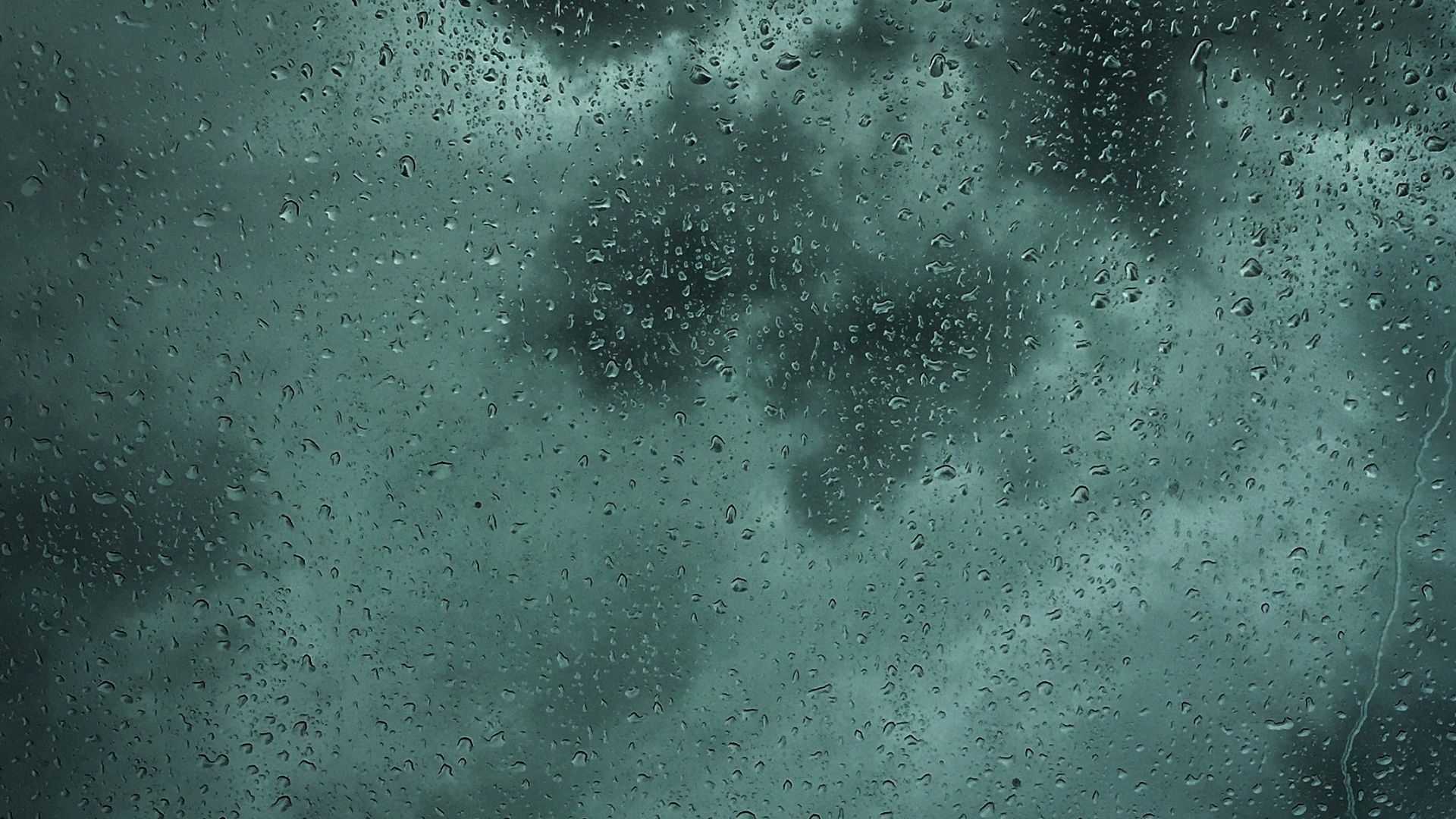 dew drops on glass panel
