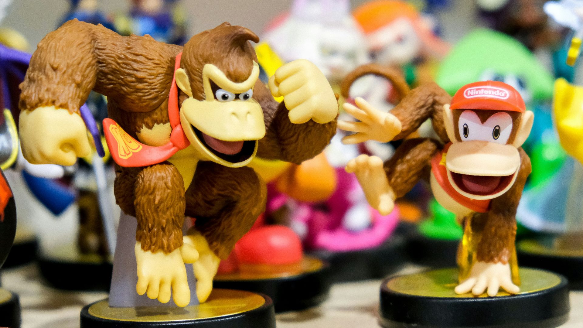 Donkey Kong vinyl figure on table
