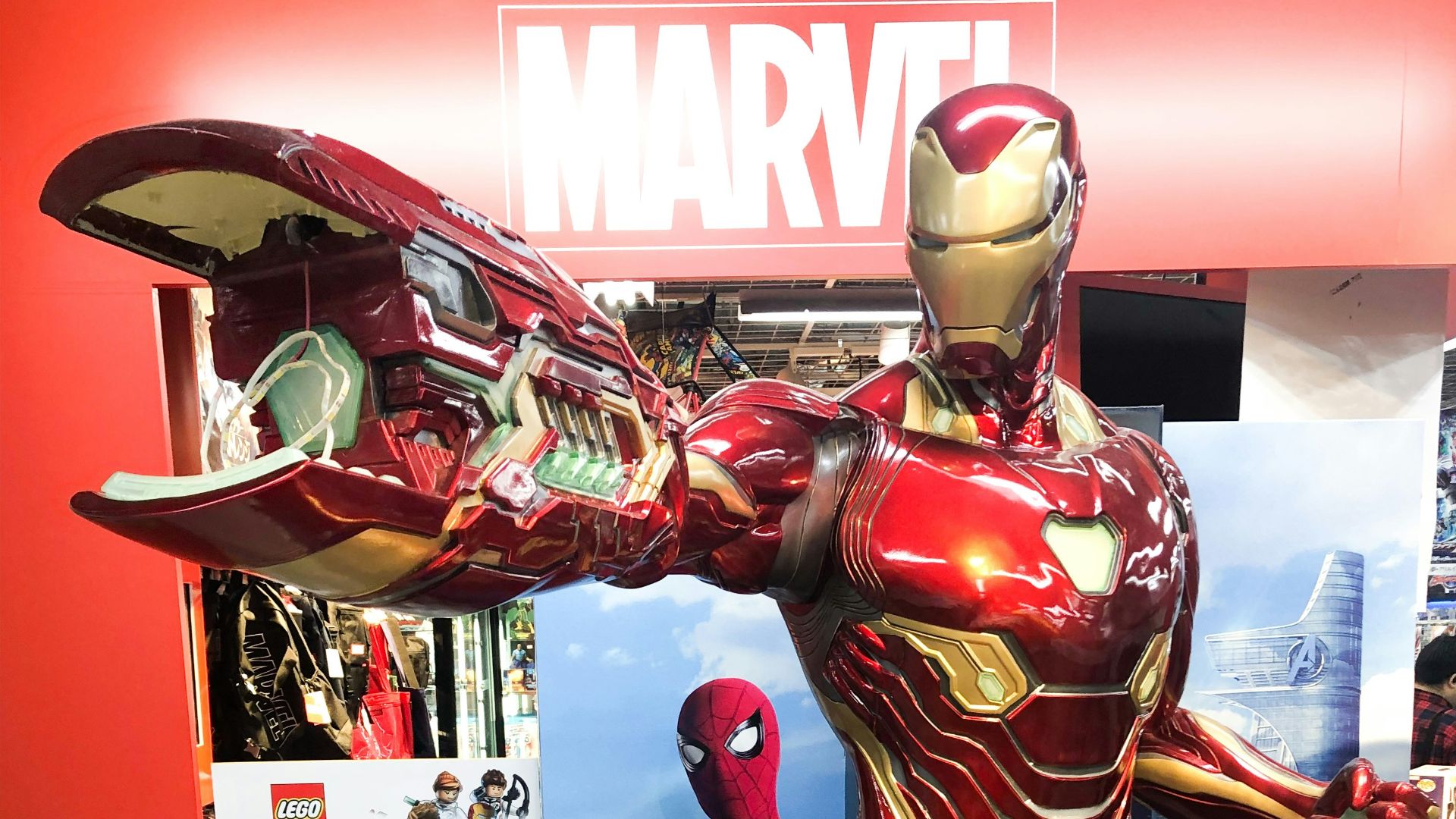 red and gold horse statue