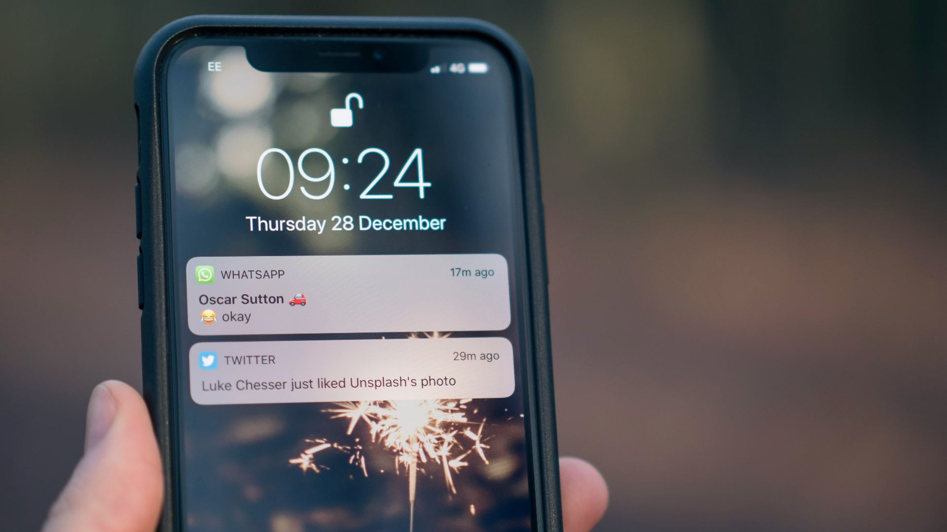 person holding phone