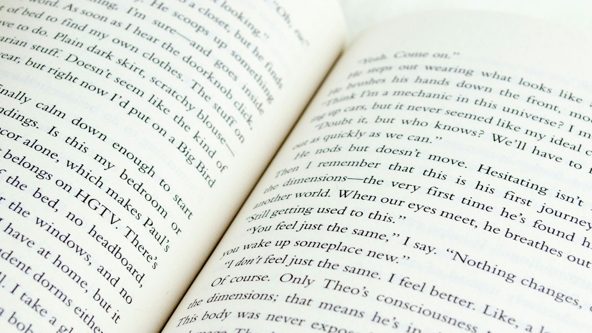 open white book