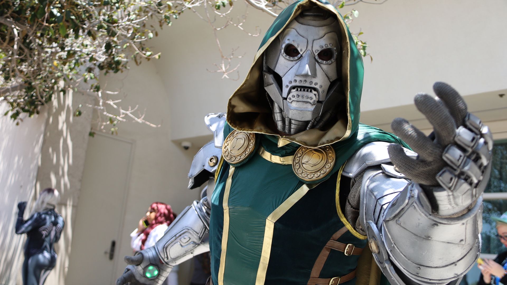 File:Doctor Doom Cosplayer at the 2024 Comic-Con International.jpg
