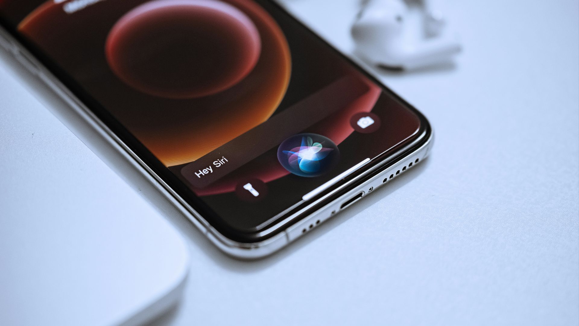 black android smartphone on white table