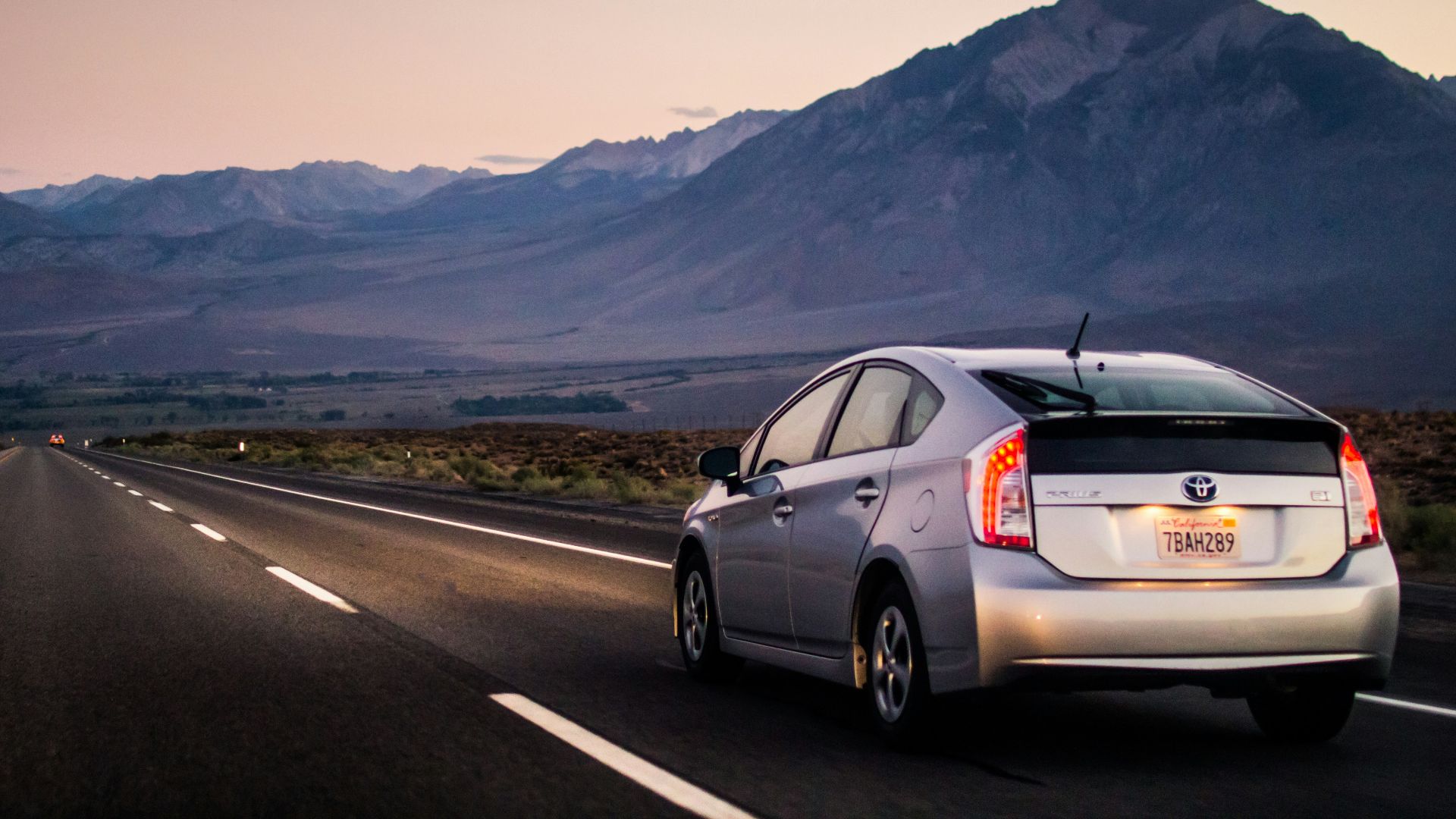 vehicle driving through empty road