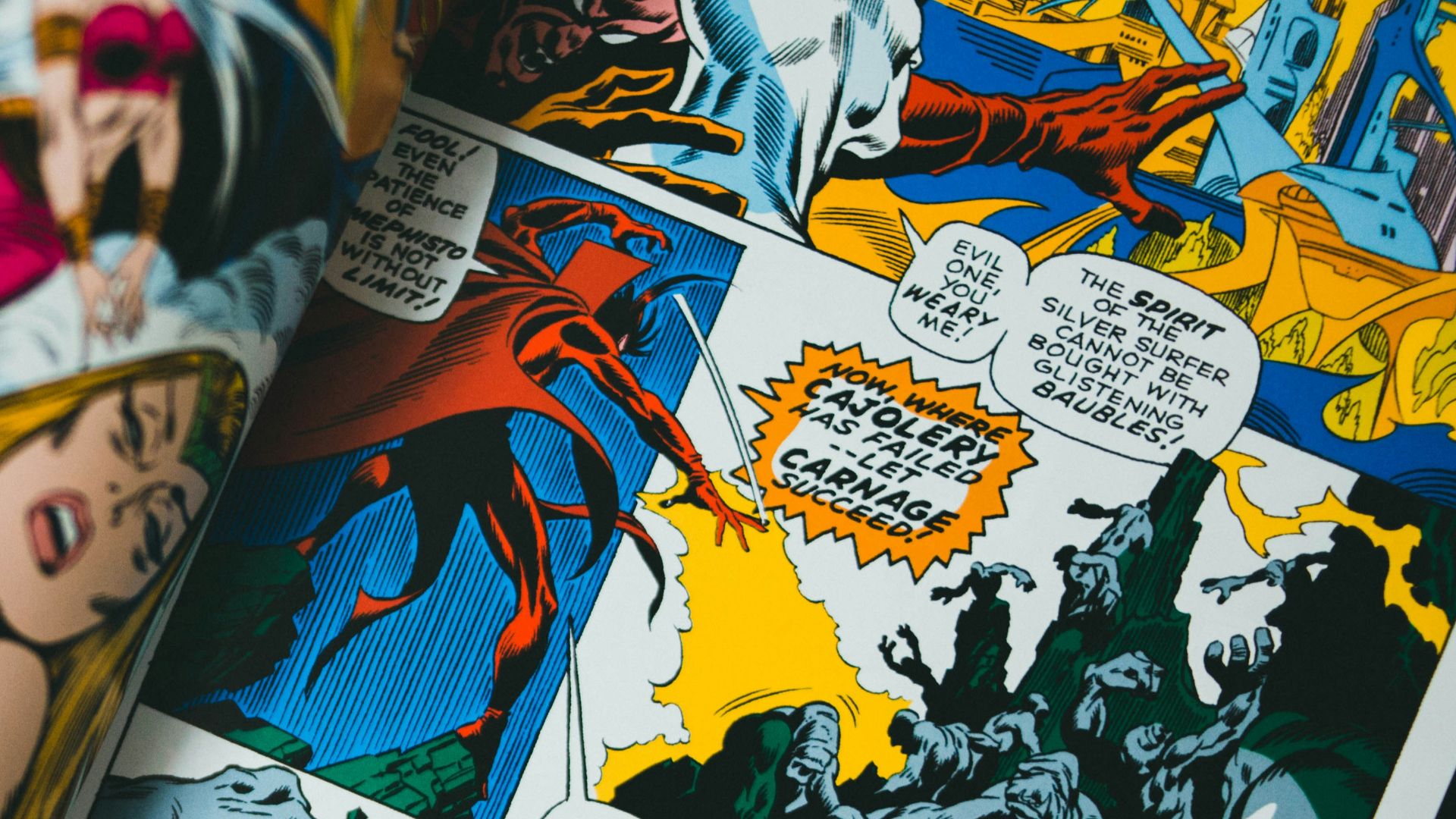 comic strip on white paper