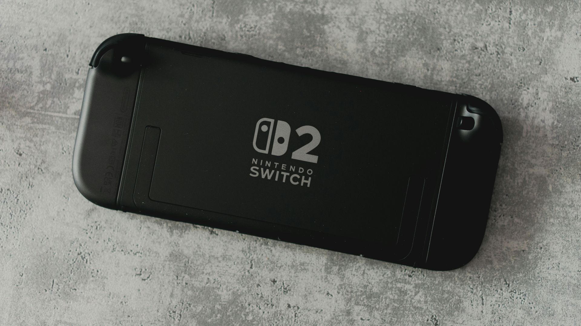 The back of a nintendo switch 2 console.