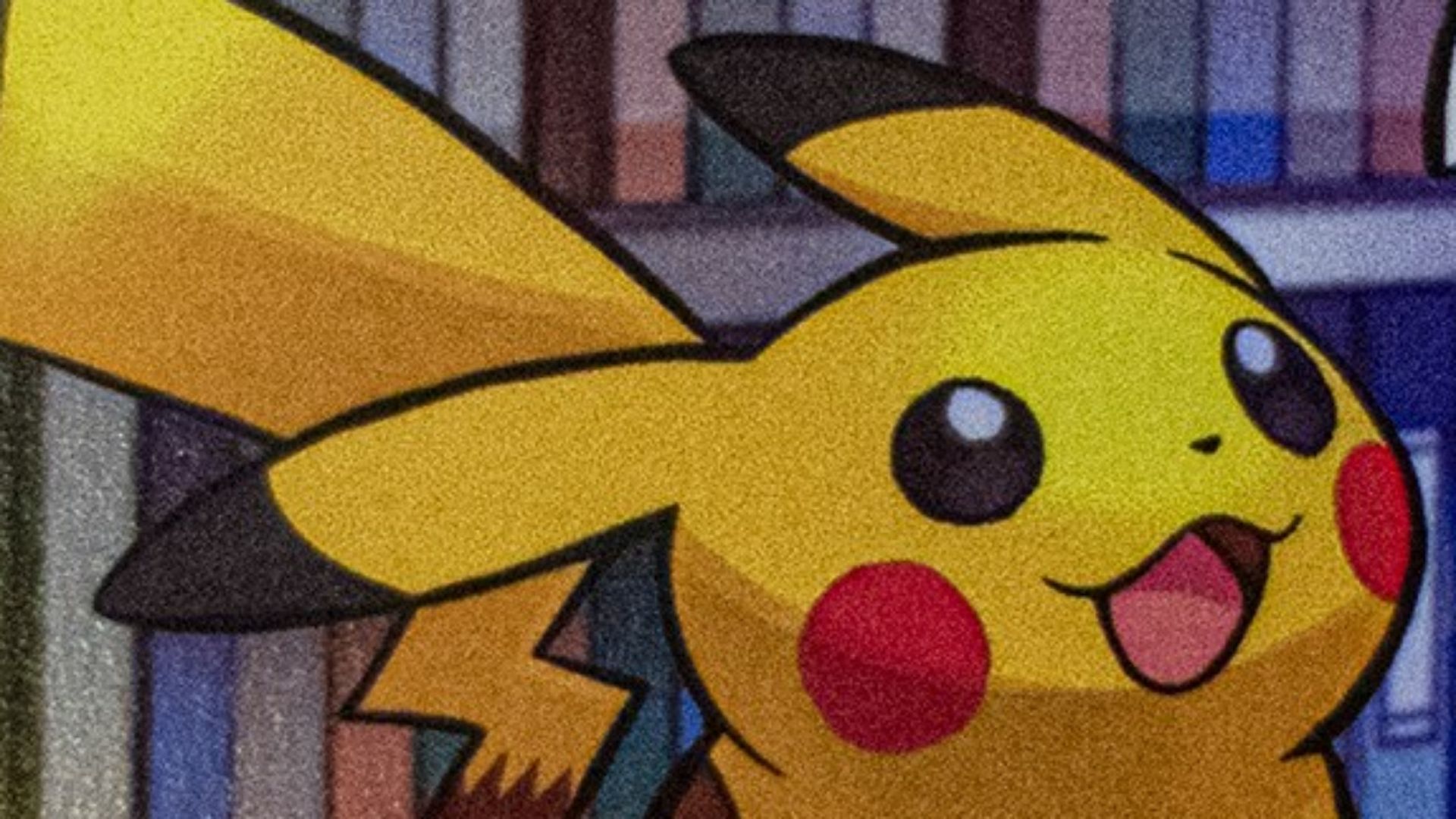 a pokemon card sitting on top of a table