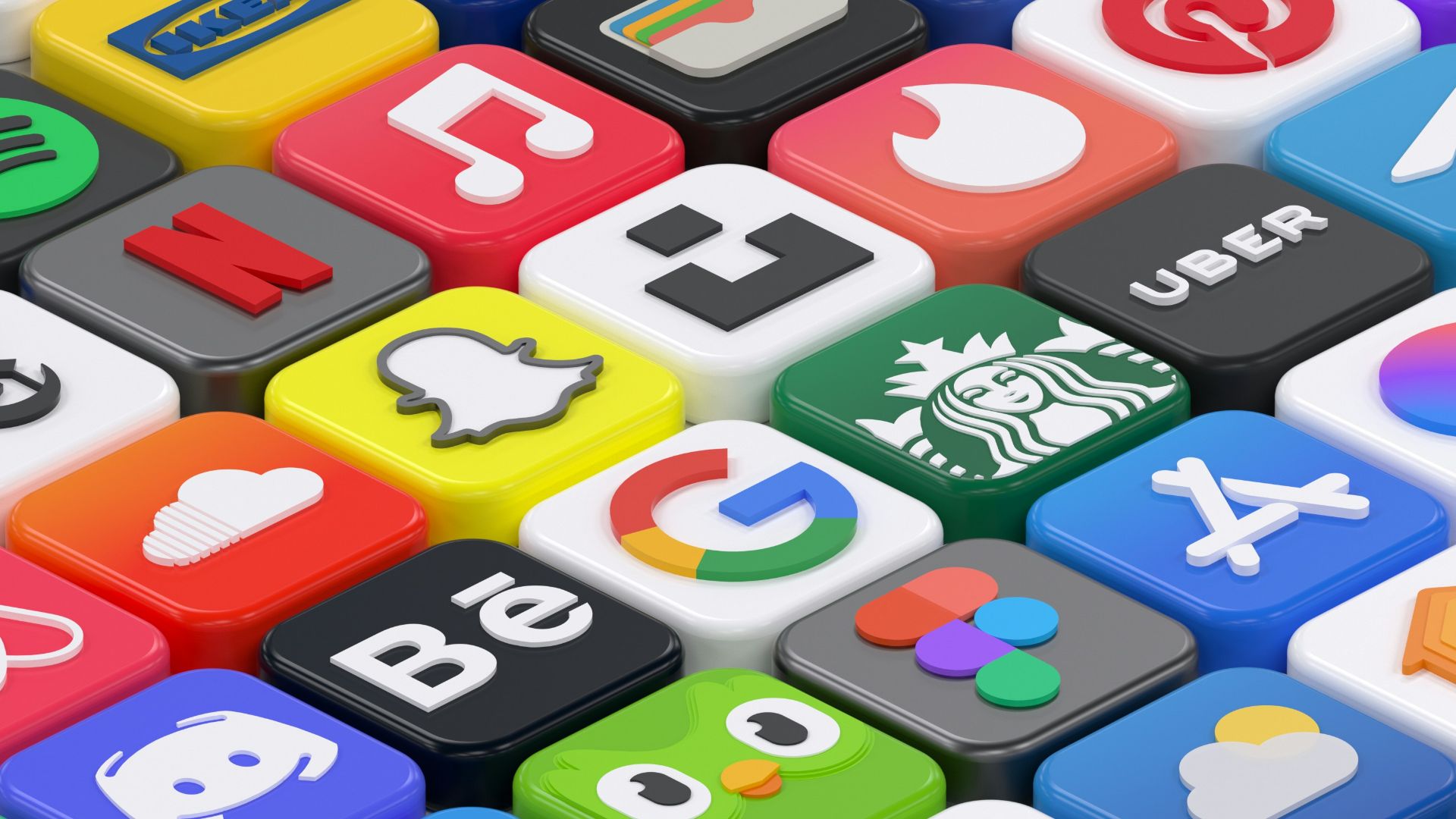 a pile of colorful dice