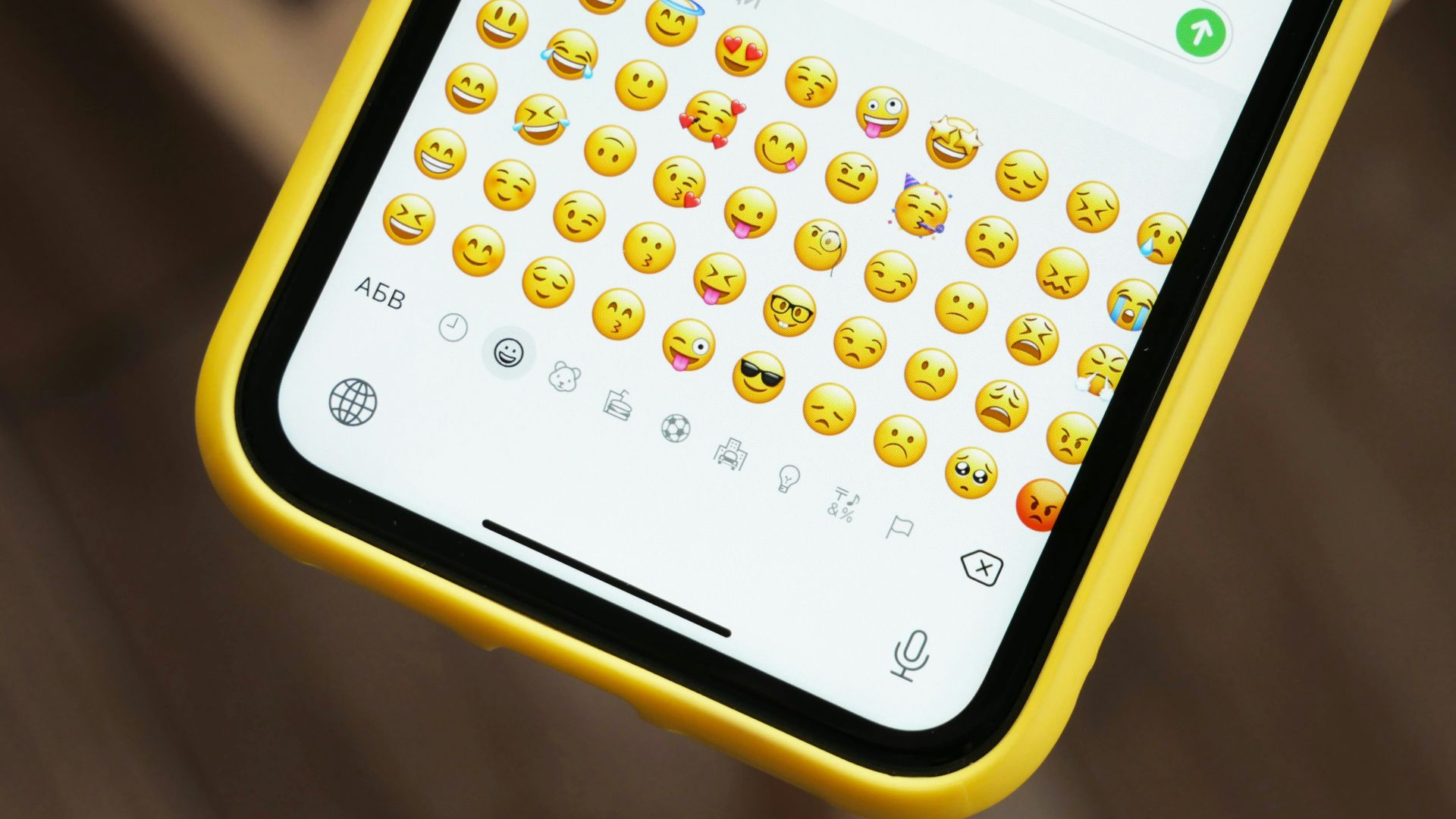 black and yellow smartphone case