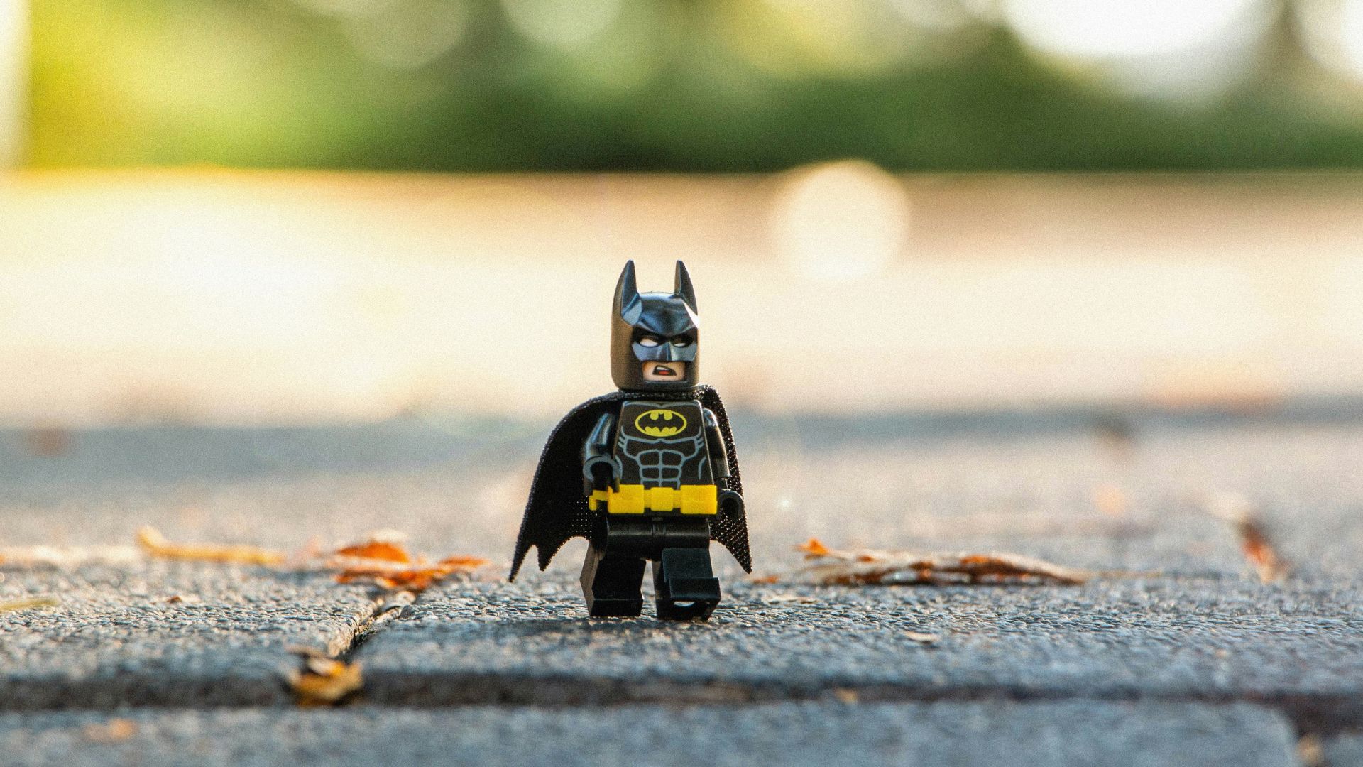 black and yellow lego minifig