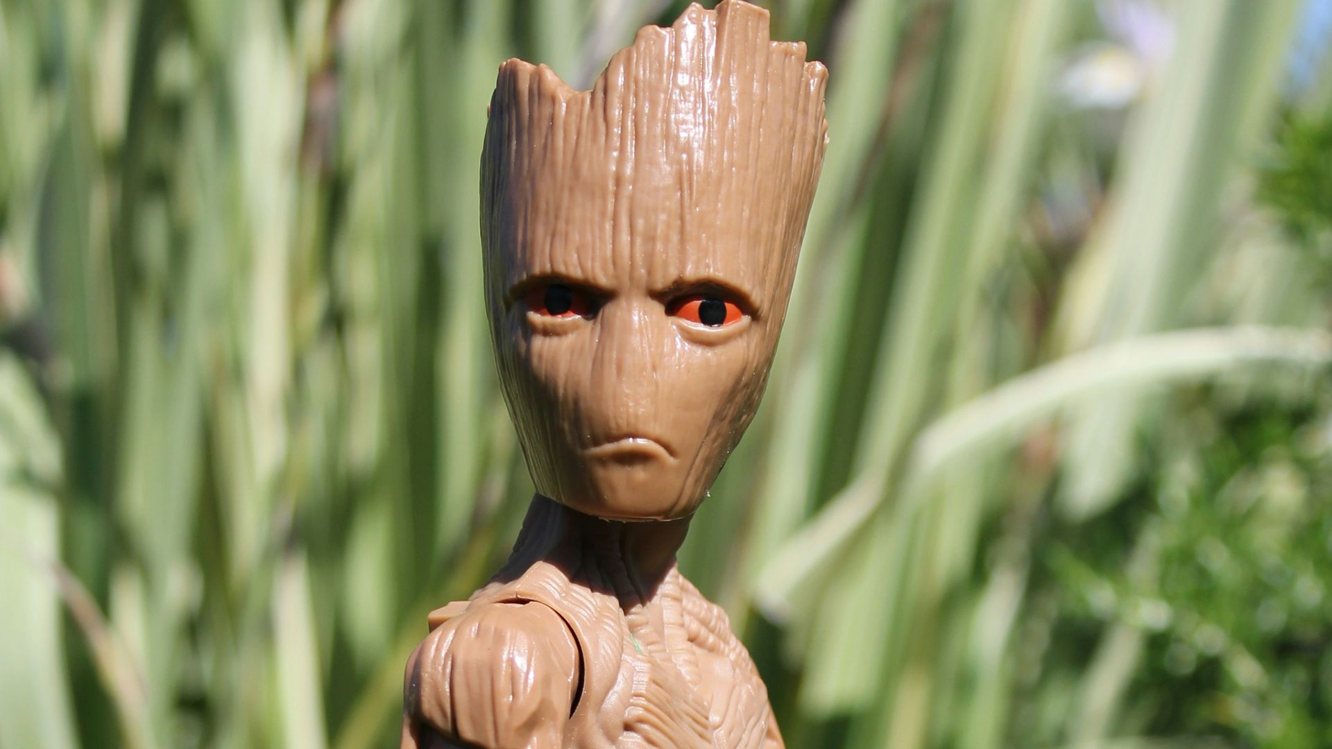 brown Groot action figure