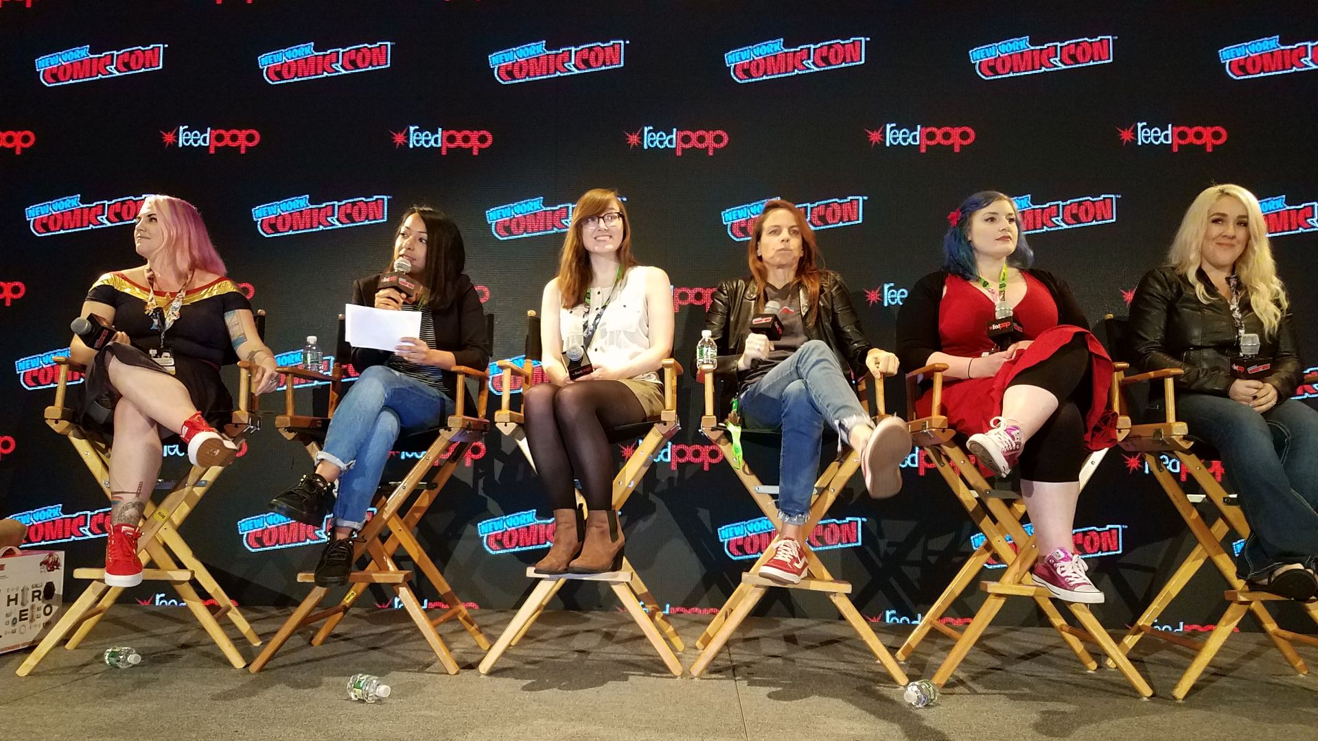 File:New York Comic Con 2018; Women of Marvel panel 4.jpg
