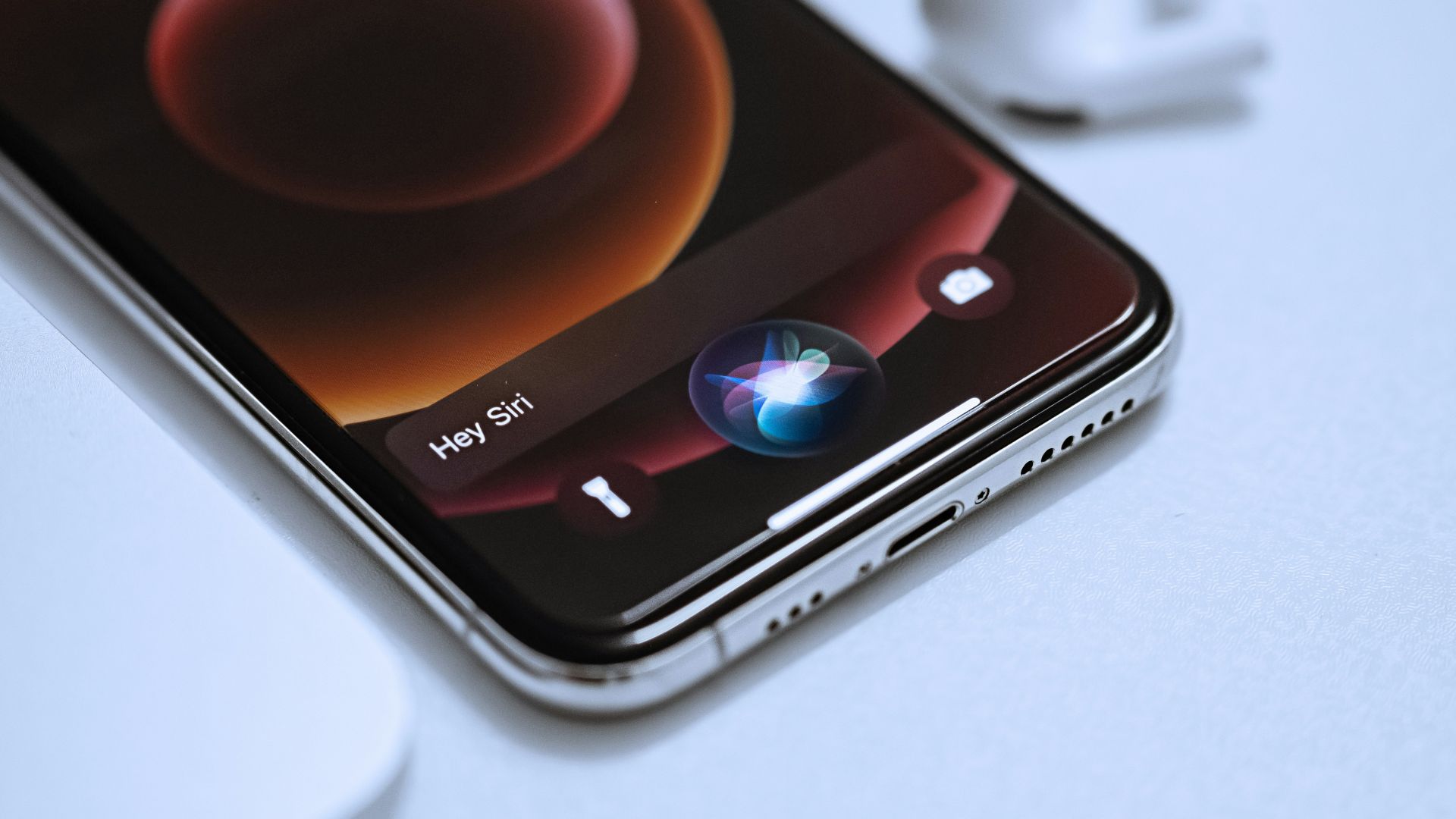 black android smartphone on white table