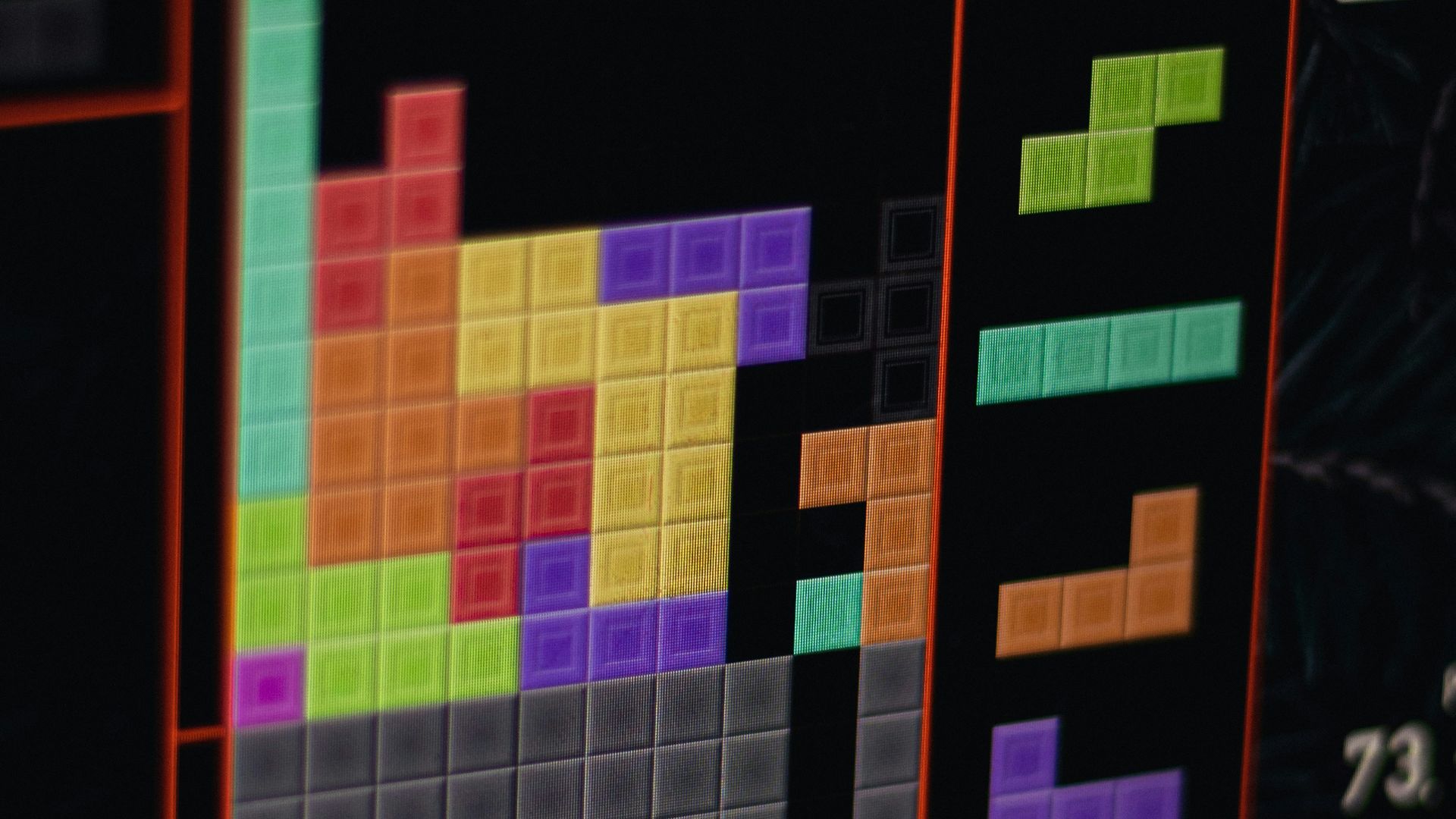 a close up of a computer screen with a game on it