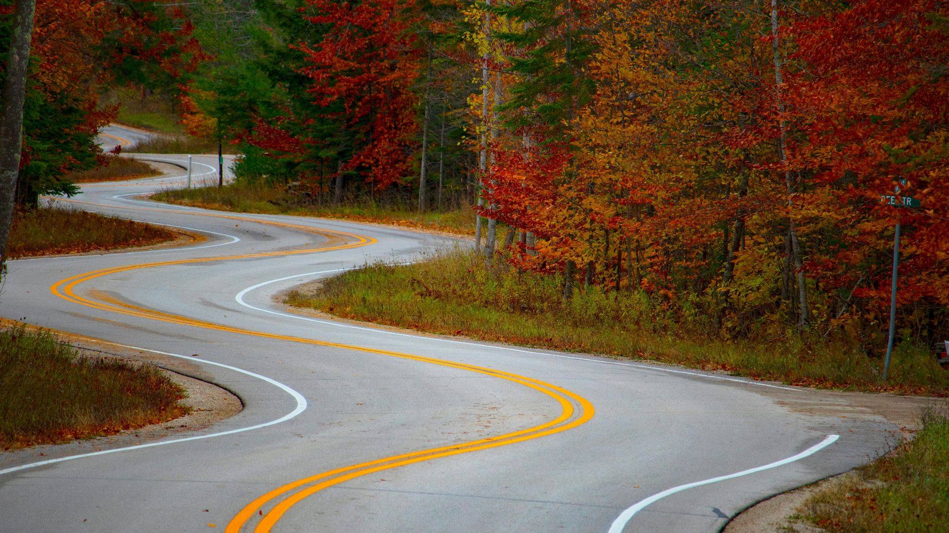 empty concrete road
